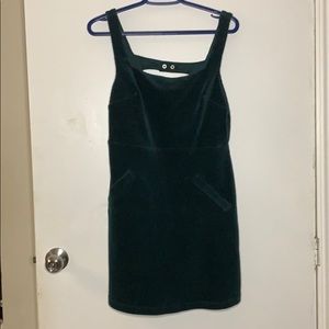 Green corduroy Topshop dress